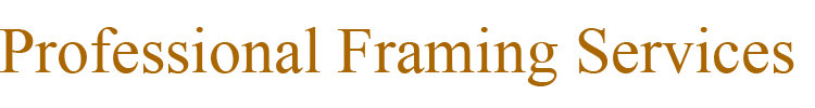 Professional Framing Services